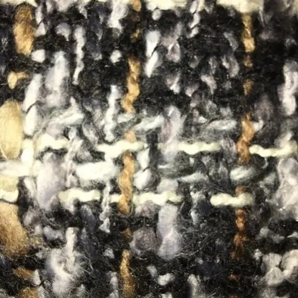 Doncaster Mixed Media Nubby Tweed Zip Jacket Small EUC - Picture 5 of 8